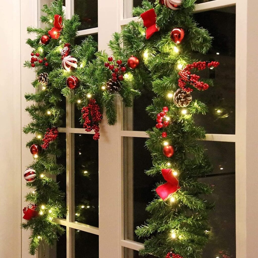 MorTime 9 FT LED Christmas Garland