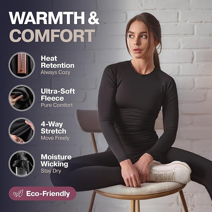 Thermajane Long Johns Thermal Underwear for Women