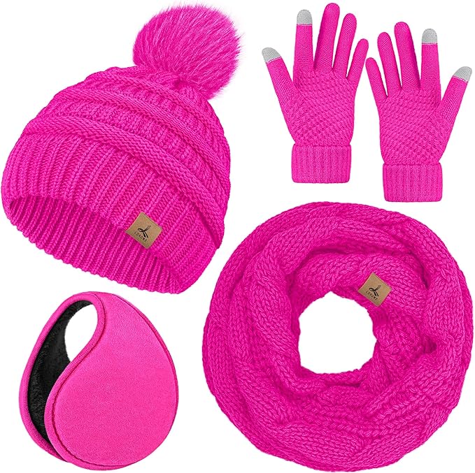 Winter Hat, Scarf, Gloves, and Ear Warmer Set Review